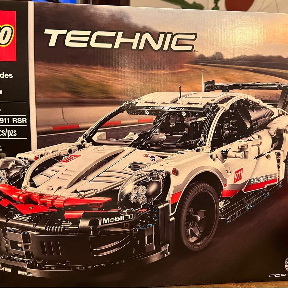 LEGO Technic Porsche 911 RSR - Black, White, and Red